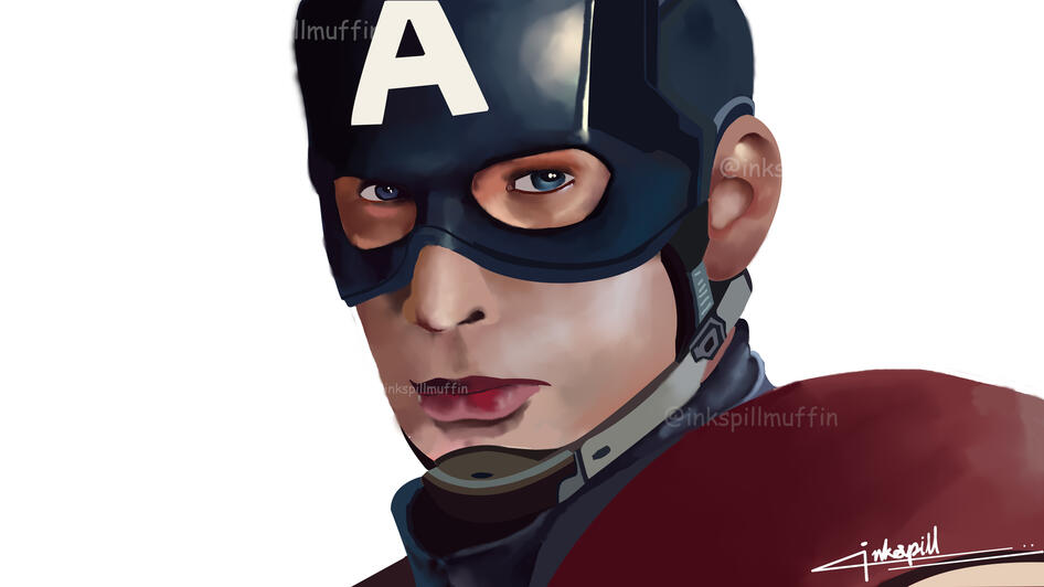 Star sprangled man with a shield